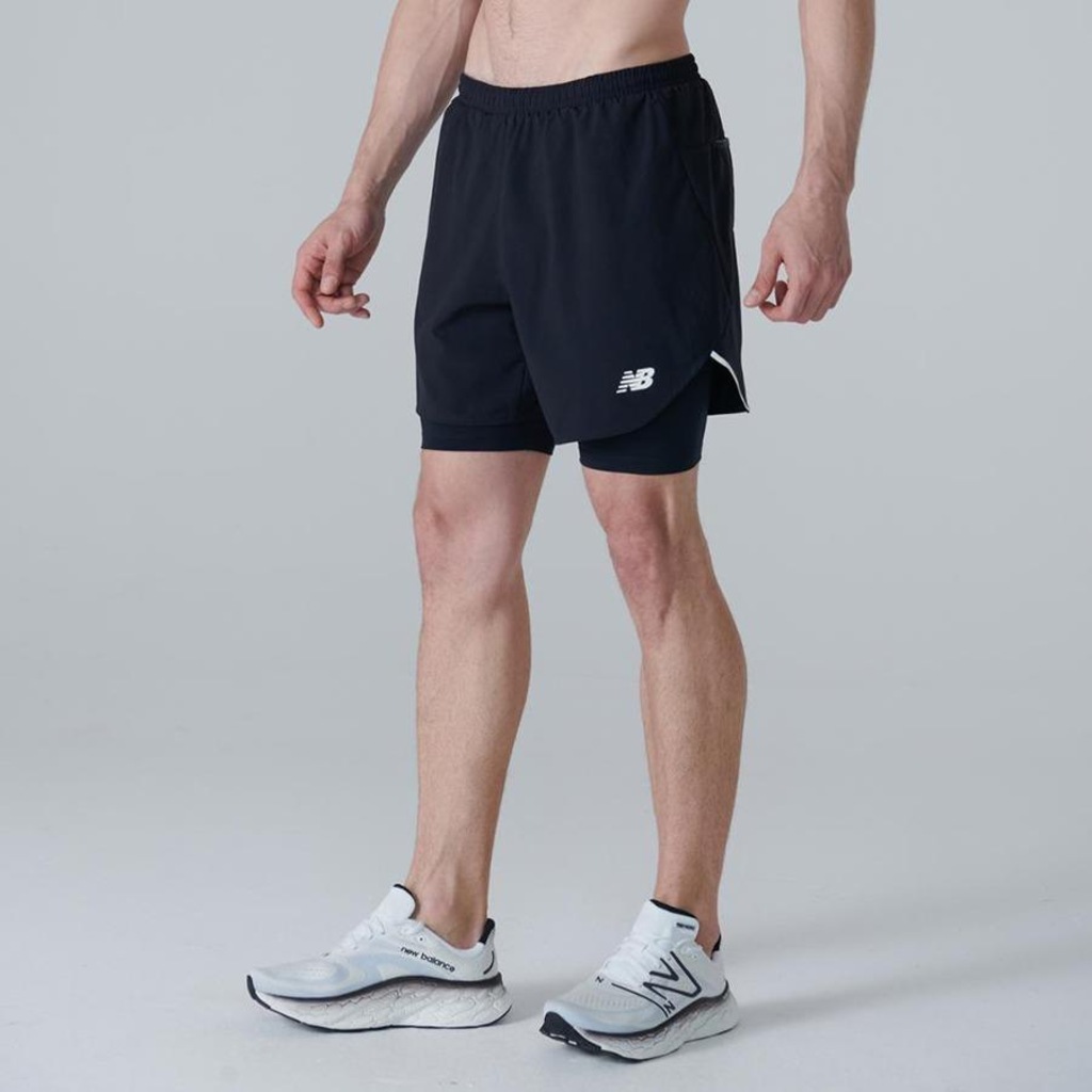 Imagem 1 do produto Bermuda New Balance Q Speed 2 em 1 - Masculina