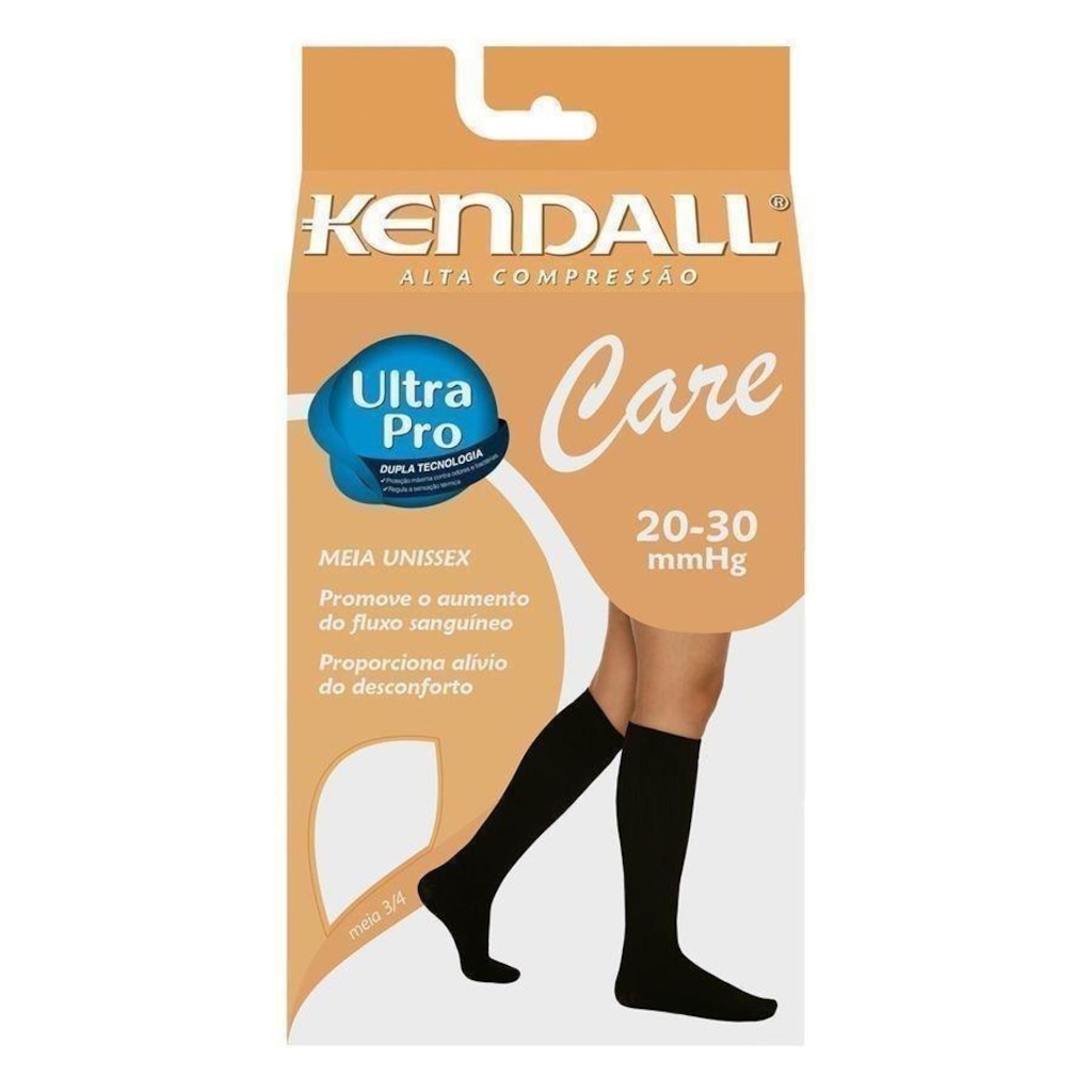 Imagem 2 do produto Meia de Alta Compressão 3/4 Kendall Care com Ponteira 3113 - Adulto