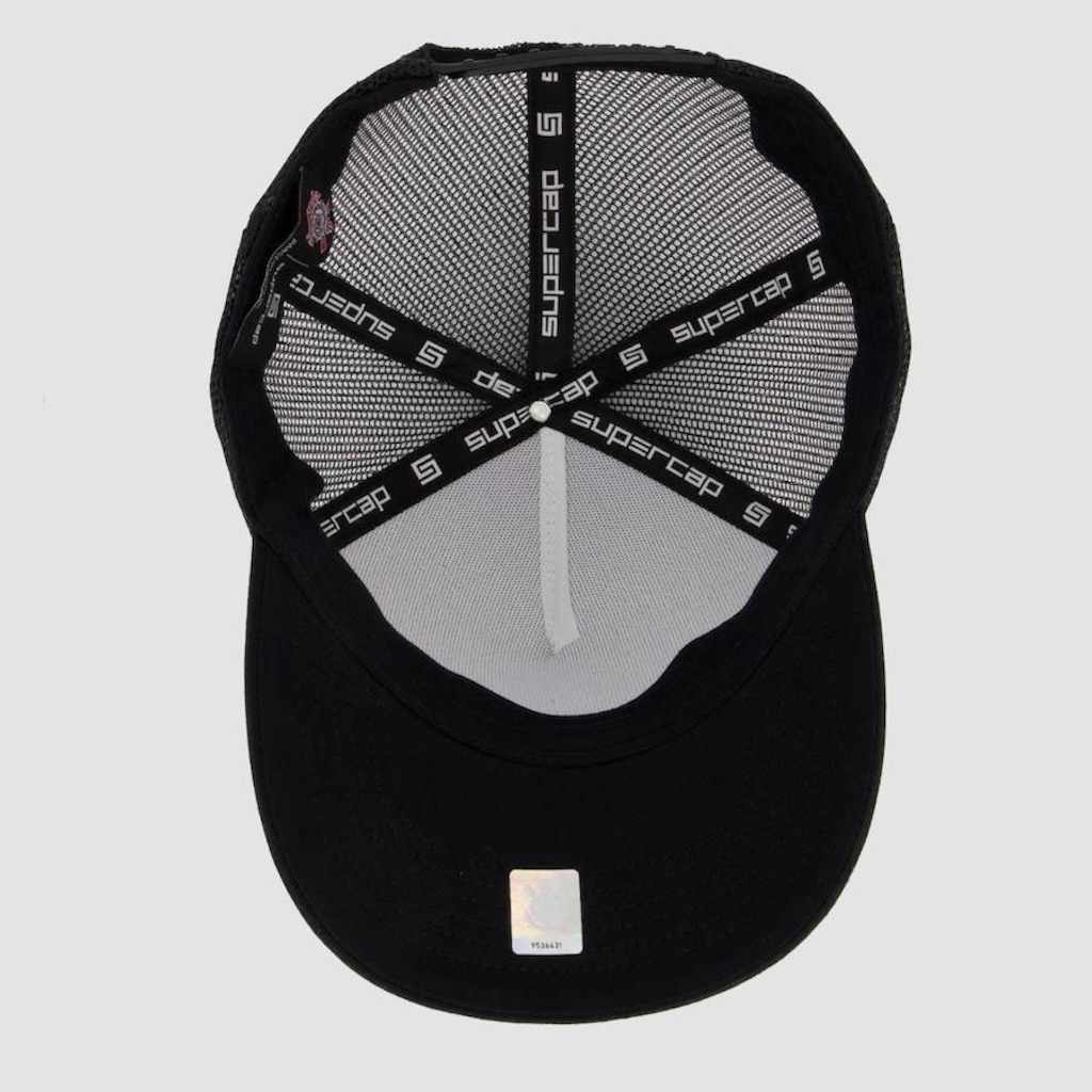 Imagem 4 do produto Boné Aba Curva do Corinthians Supercap - Snapback - Trucker - Adulto