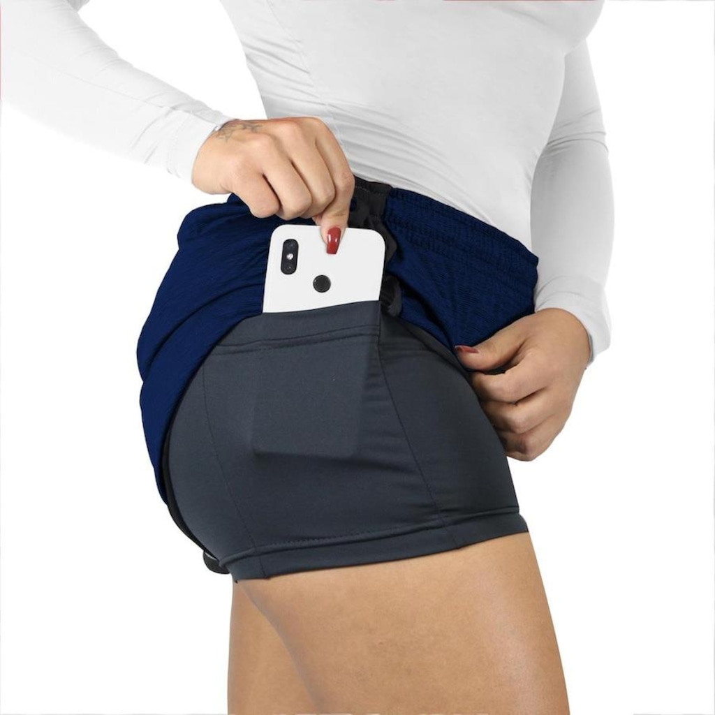 Imagem 2 do produto Shorts Finta Run Daisy com Forro - Feminino
