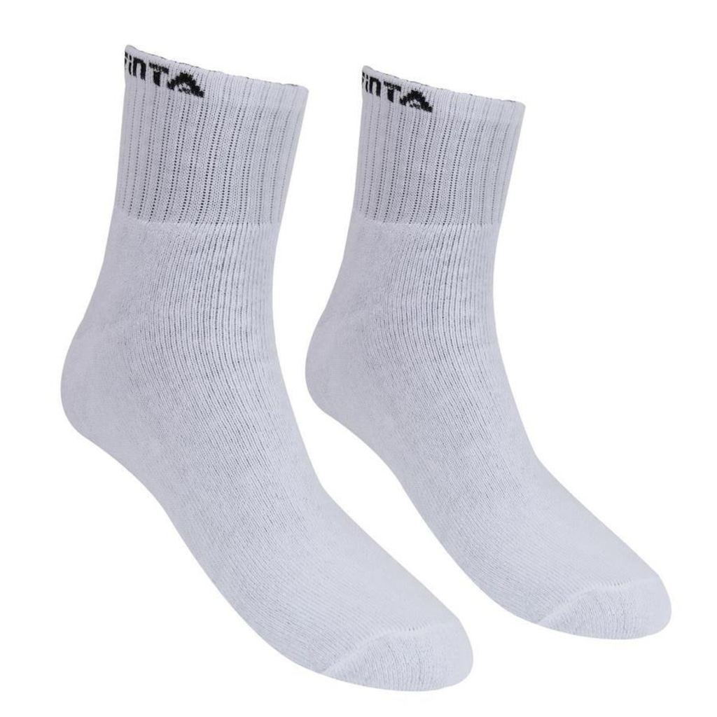 Imagem 4 do produto Kit Meias Cano Médio Finta Algodão - 3 Pares - Adulto