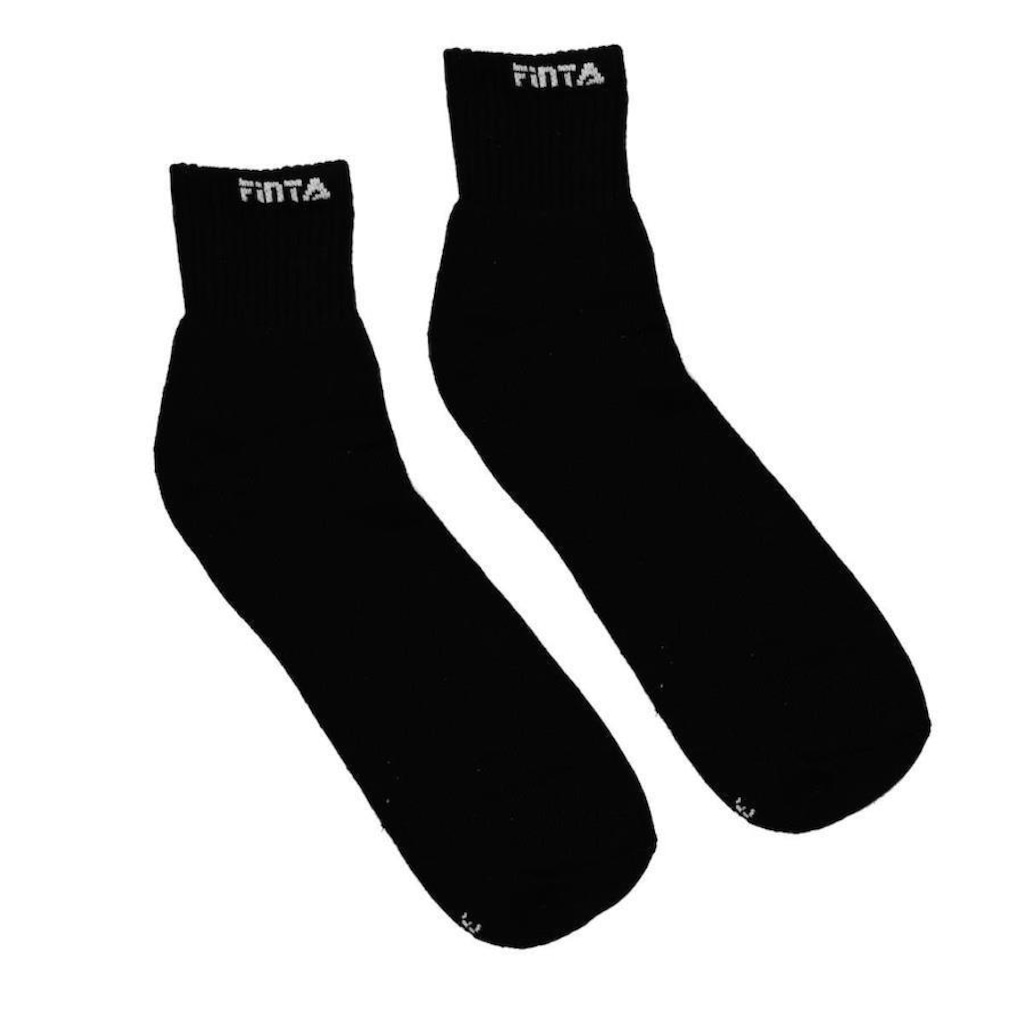 Imagem 5 do produto Kit Meias Cano Médio Finta Algodão - 3 Pares - Adulto