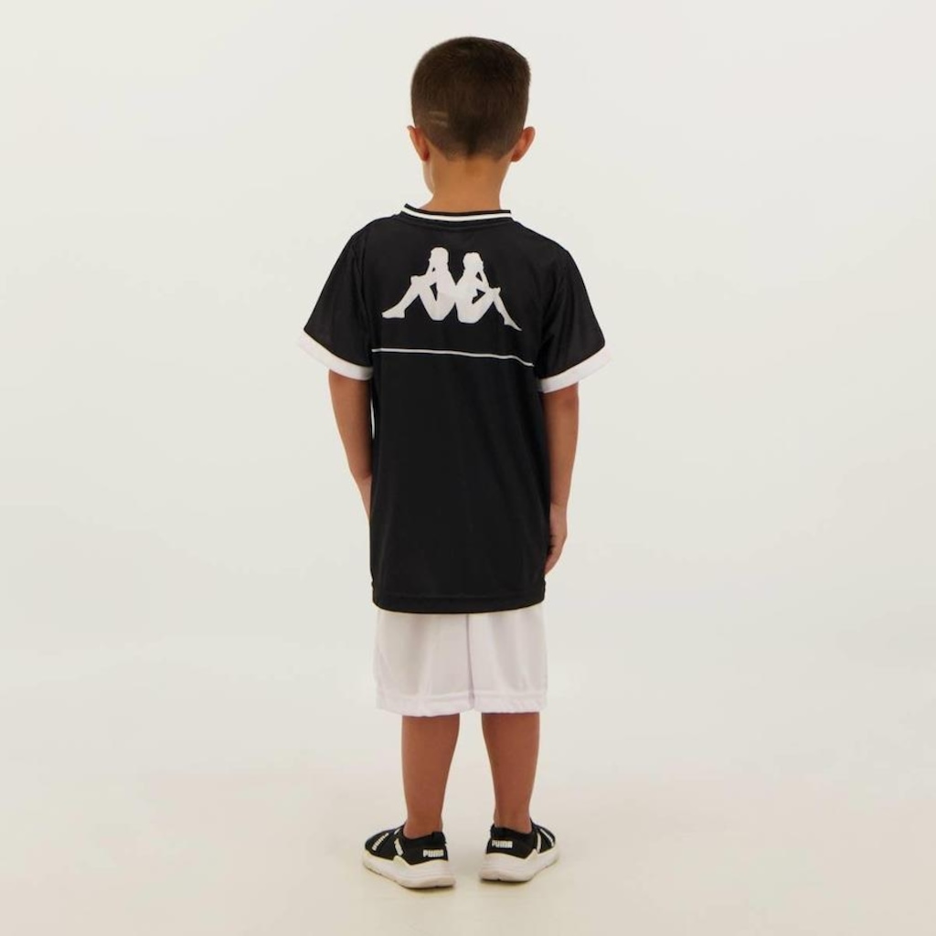 Imagem 2 do produto Kit Uniforme Vasco Supporter 2023 Kappa - Infantil