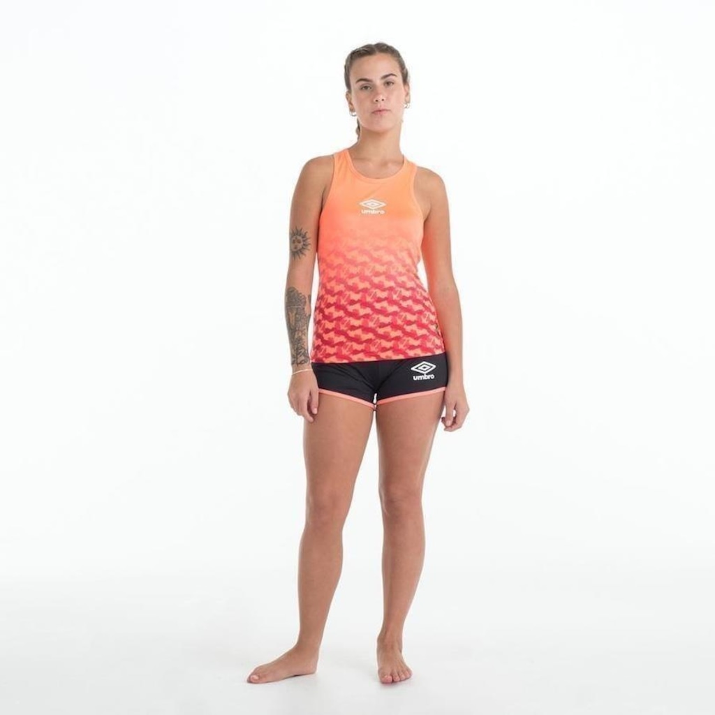 Imagem 3 do produto Camiseta Regata Umbro Futevôlei Graphic Camuflage - Feminina