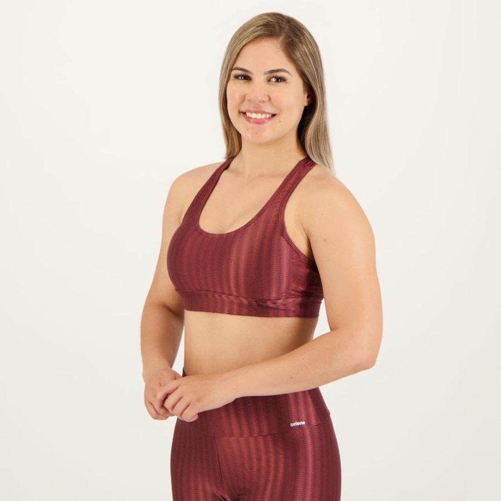 Imagem 2 do produto Top Fitness com Bojo Removível Selene 3D - Feminino
