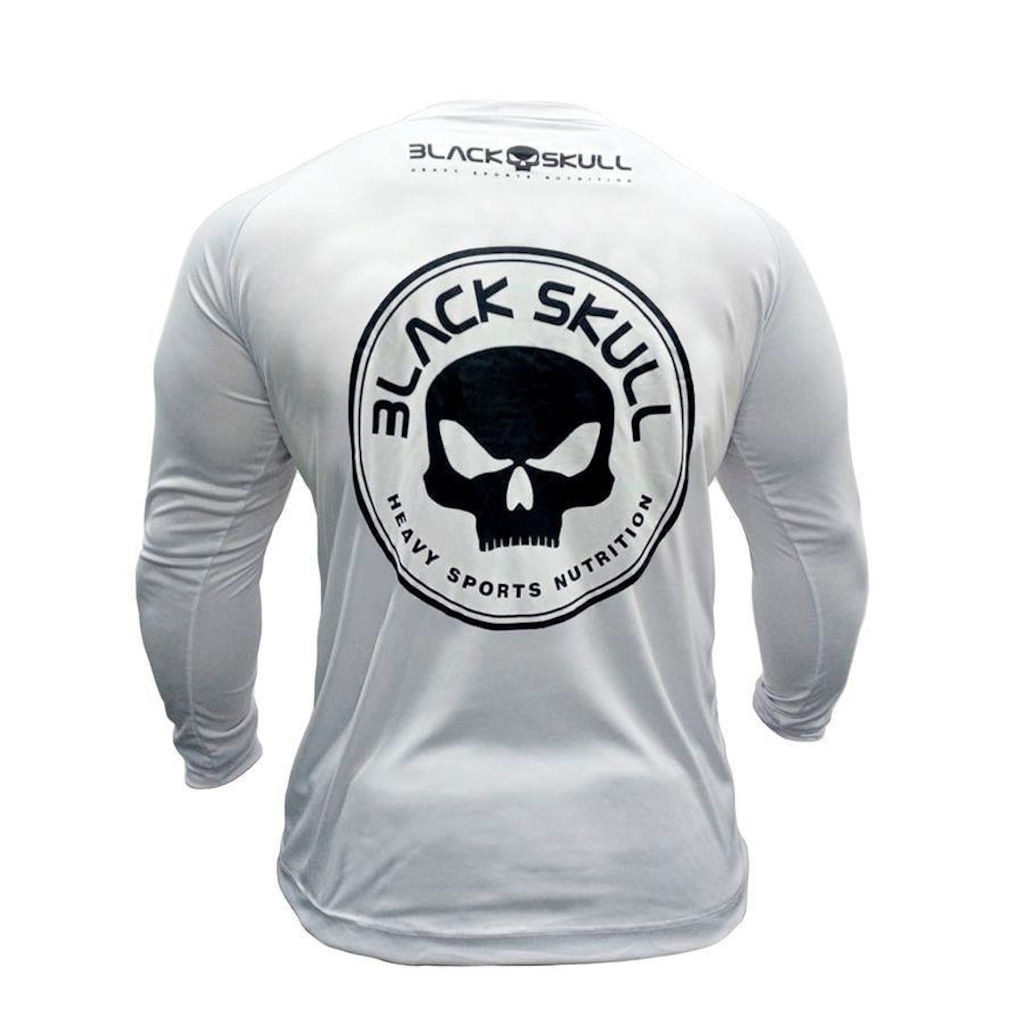 Imagem 2 do produto Kit Camiseta Black Skull Manga Longa Caveira - 2 Unidades - Masculina