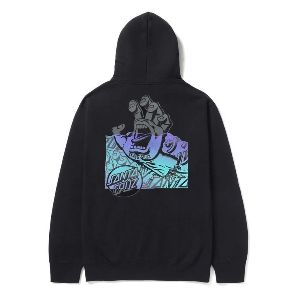 Imagem 2 do produto Blusão de Moletom com Capuz Santa Cruz Screaming Hand Big - Masculino