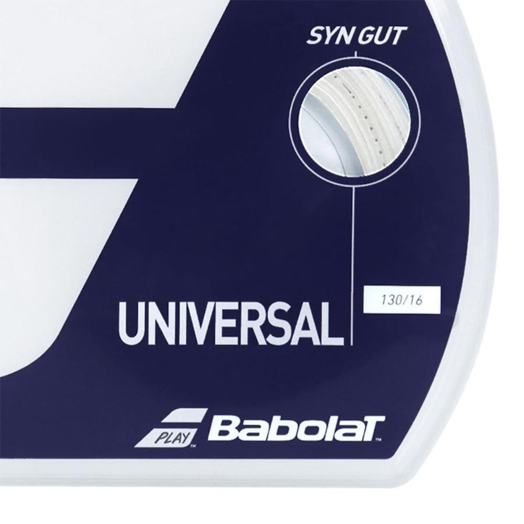 Imagem 2 do produto Corda Babolat Synthetic Gut Universal 16L 1.30Mm - 3 Unidades