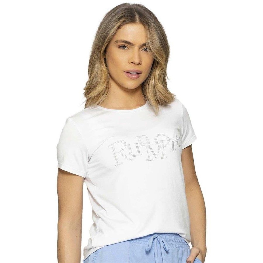 Imagem 3 do produto Camiseta Run More Relax Strass - Feminina