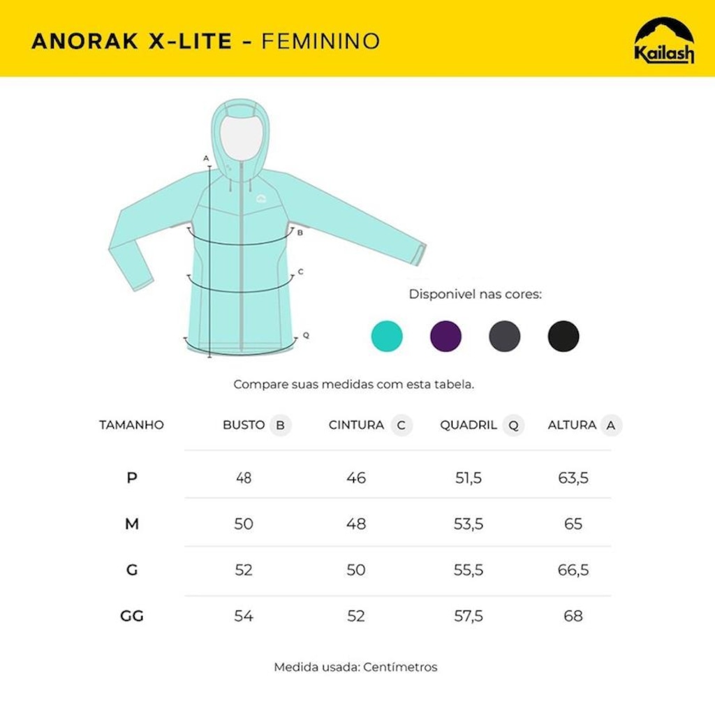 Imagem 4 do produto Jaqueta Impermeável Kailash Anorak Andes X-Lite - Feminina
