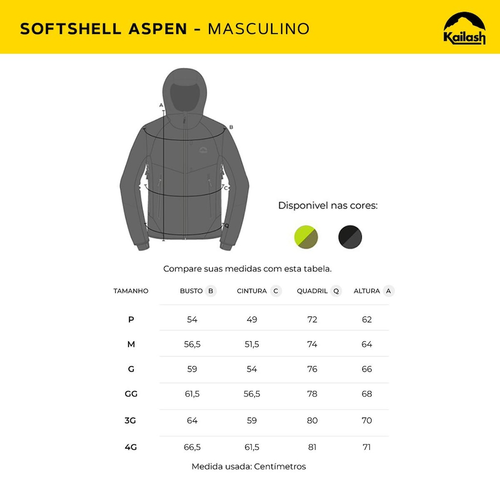 Imagem 4 do produto Jaqueta com Capuz Kailash Softshell Aspen - Masculina