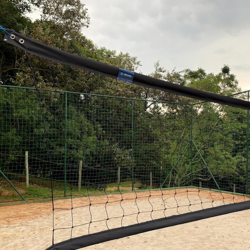 Imagem 3 do produto Kit Vôlei de Praia Gismar Redes com Rede Oficial 2 Faixas + Fita de Marcação