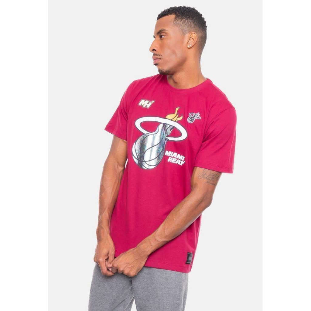 Imagem 4 do produto Camiseta Nba Rainbow Miami Heat Nba - Masculina