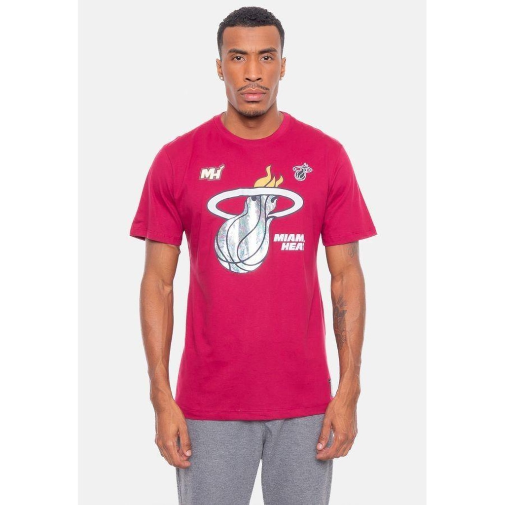 Imagem 1 do produto Camiseta Nba Rainbow Miami Heat Nba - Masculina