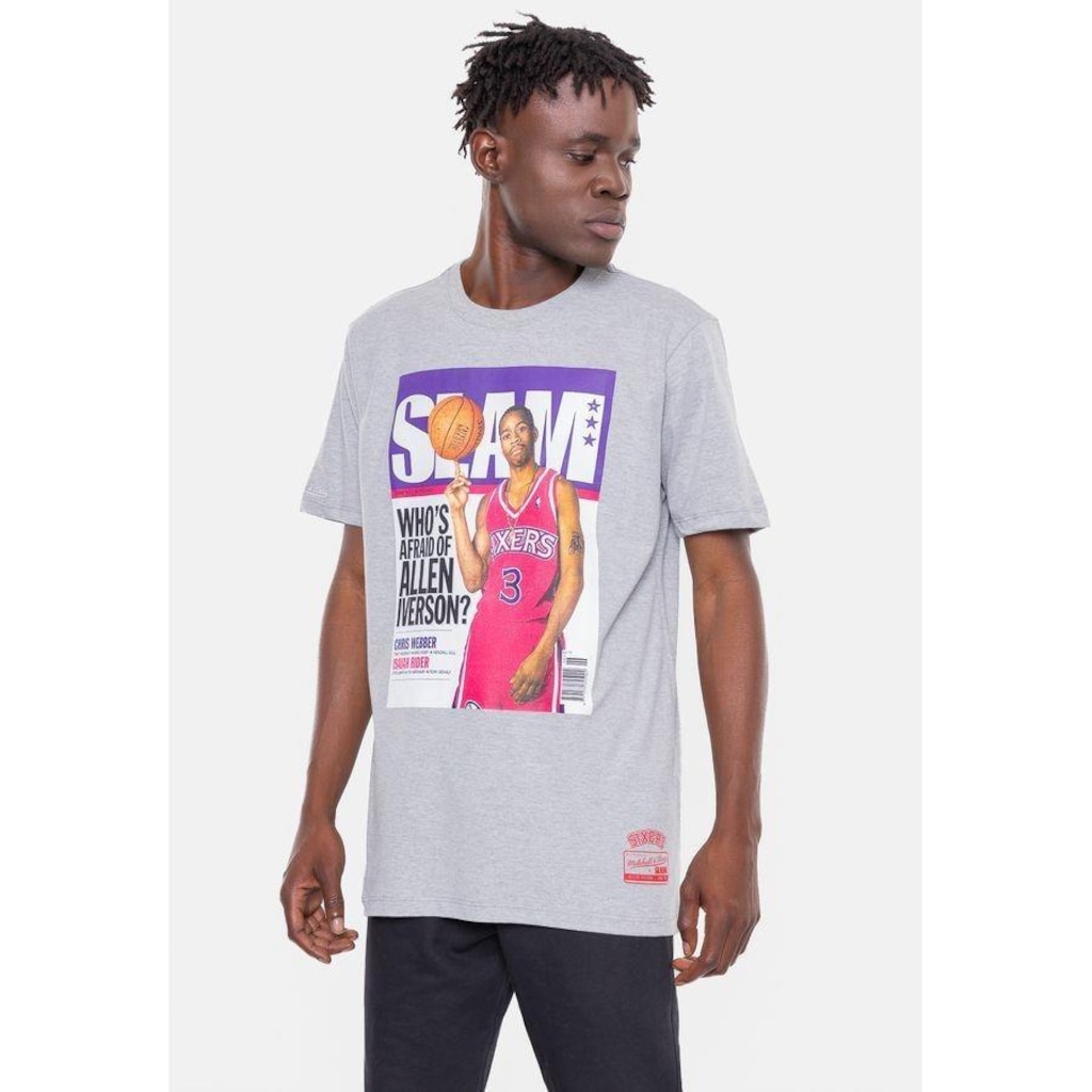 Imagem 4 do produto Camiseta Mitchell & Ness Philadelphia 76Ers Slam Iverson - Masculina