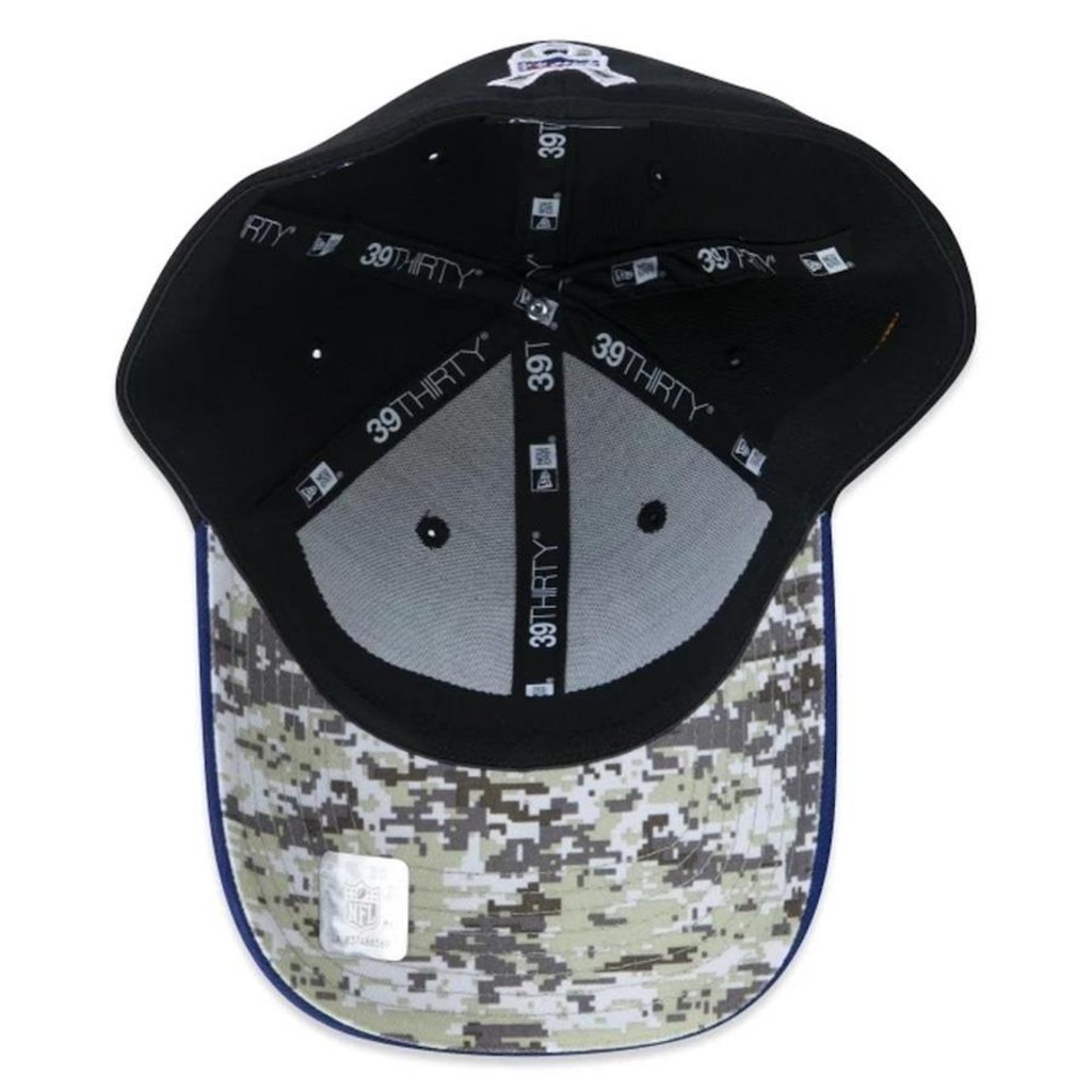 Imagem 5 do produto Boné Aba Curva New Era 39Thirty NFL Shield Salute To Service - Adulto