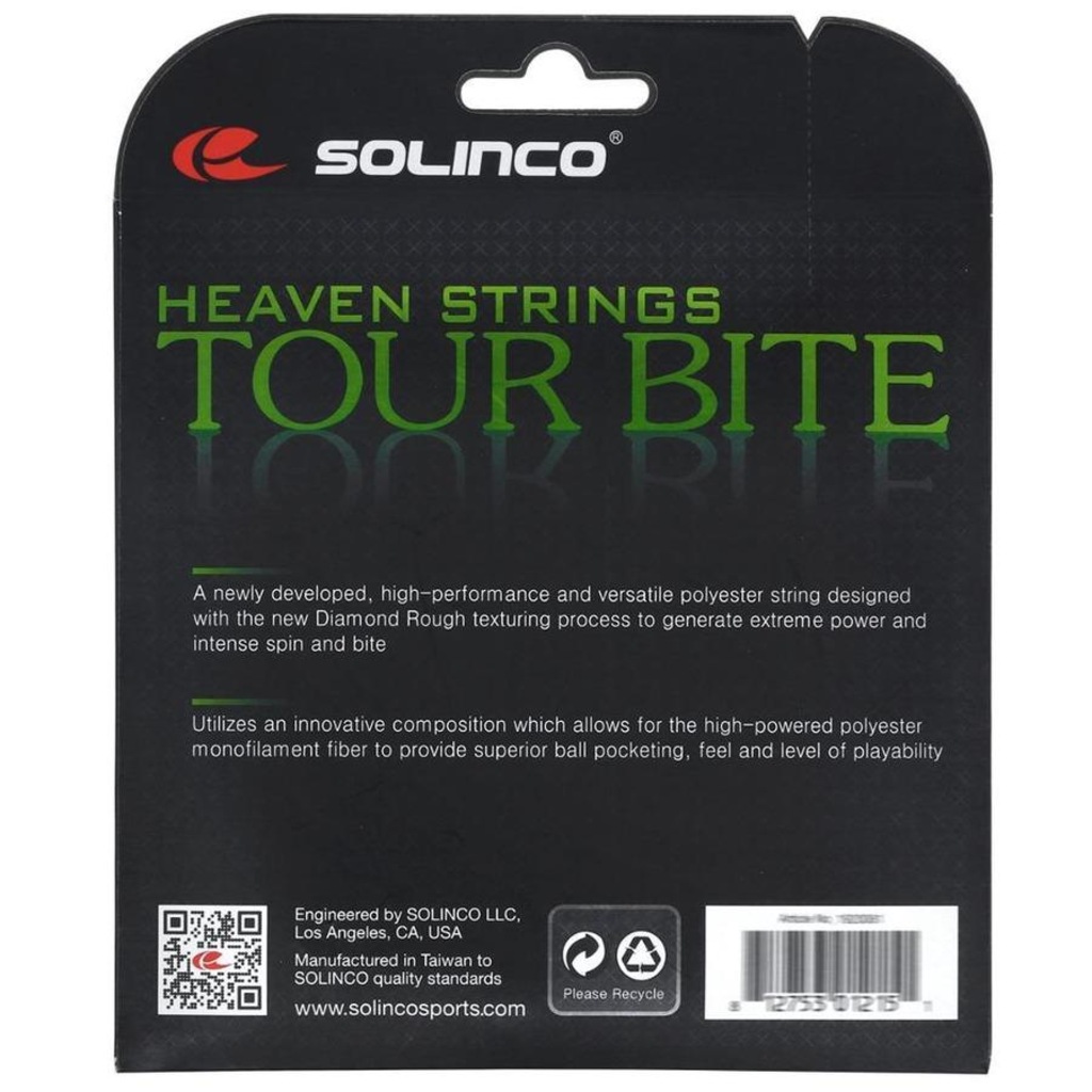 Imagem 3 do produto Corda Solinco Tour Bite Diamond Rough 17L 1.20Mm - Set Individual