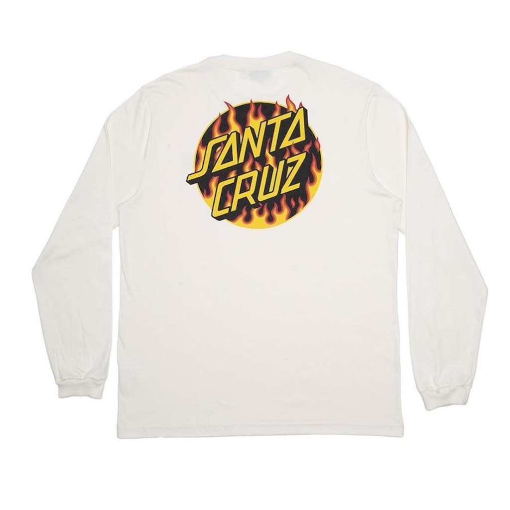 Imagem 2 do produto Camiseta Santa Cruz Manga Longa Thrasher Flame Dot - Masculina