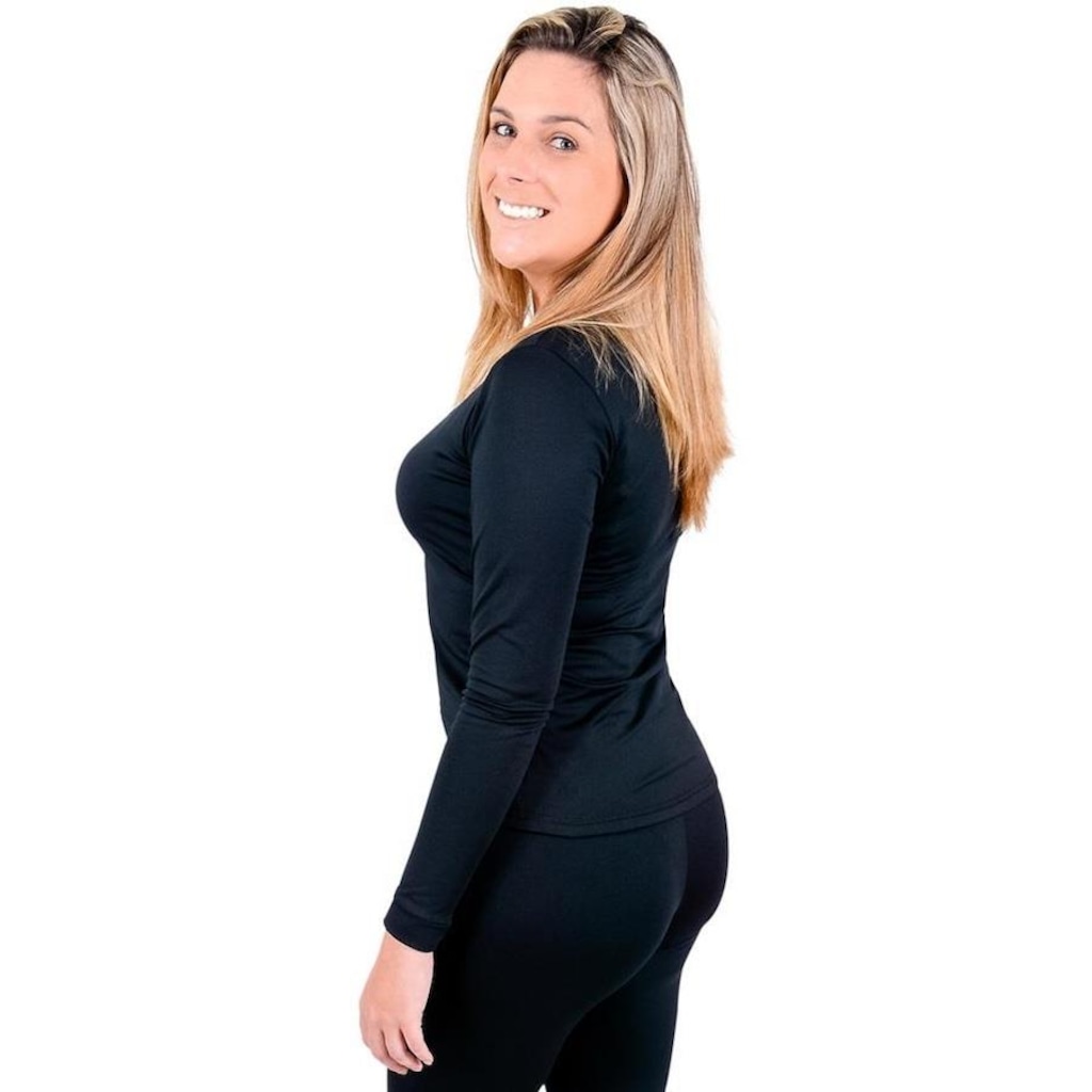 Imagem 2 do produto Camiseta Manga Longa Térmica Roupas Térmicas Segunda Pele - Feminina