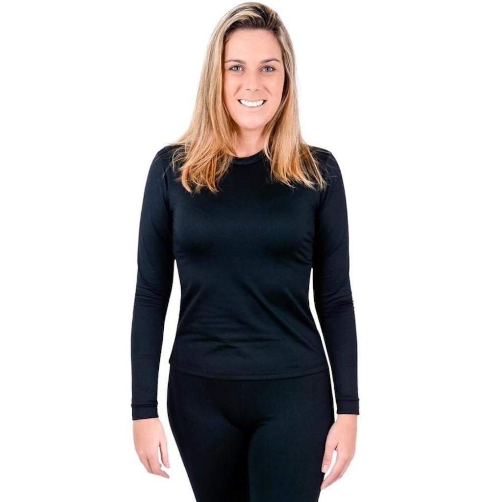 Imagem 3 do produto Camiseta Manga Longa Térmica Roupas Térmicas Segunda Pele - Feminina