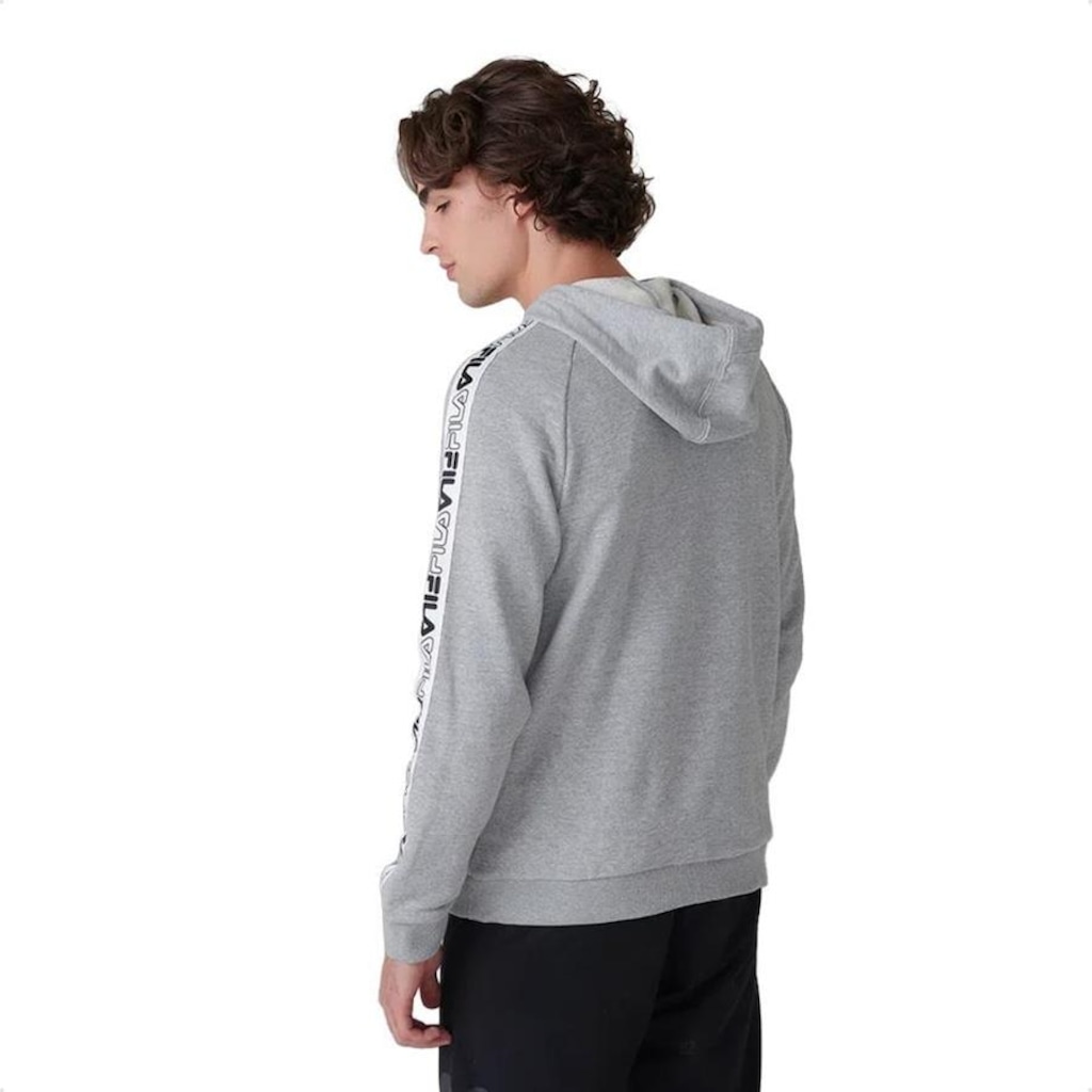 Imagem 3 do produto Jaqueta de Moletom com Capuz Fila Basic Tape II + 3 Pares de Meias - Masculina