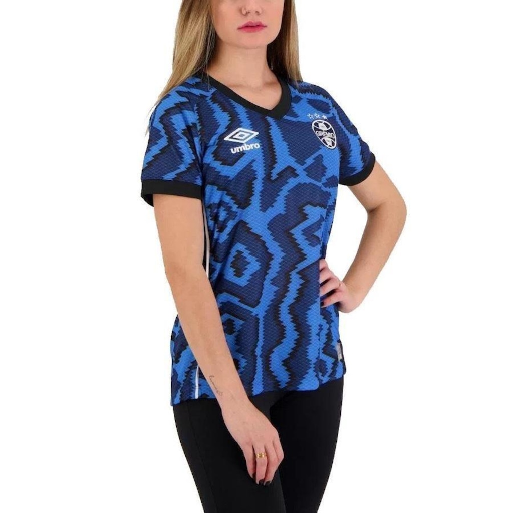 Imagem 3 do produto Camisa do Grêmio Of. 3 2021 Torcedor Umbro - Feminina