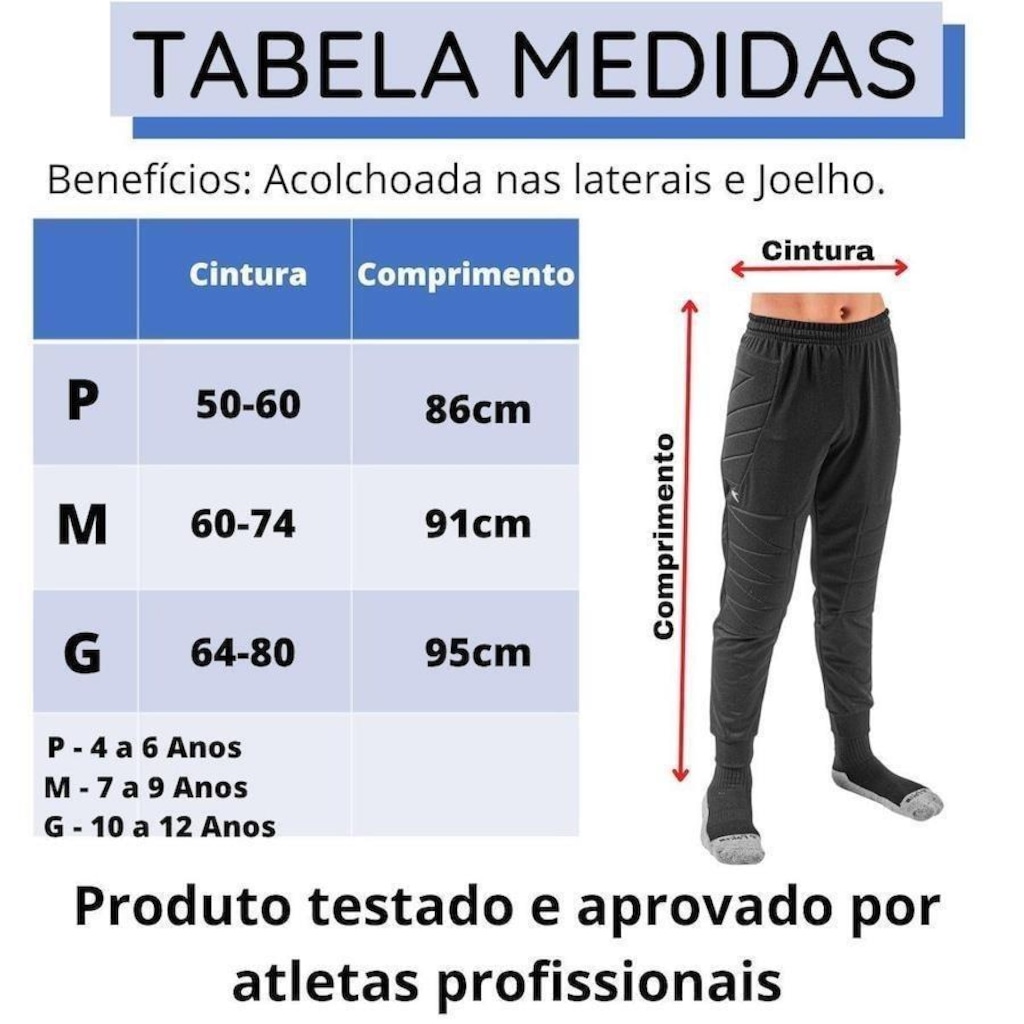 Imagem 3 do produto Calça de Goleiro Poker Mundial Junior 5 - Infantil