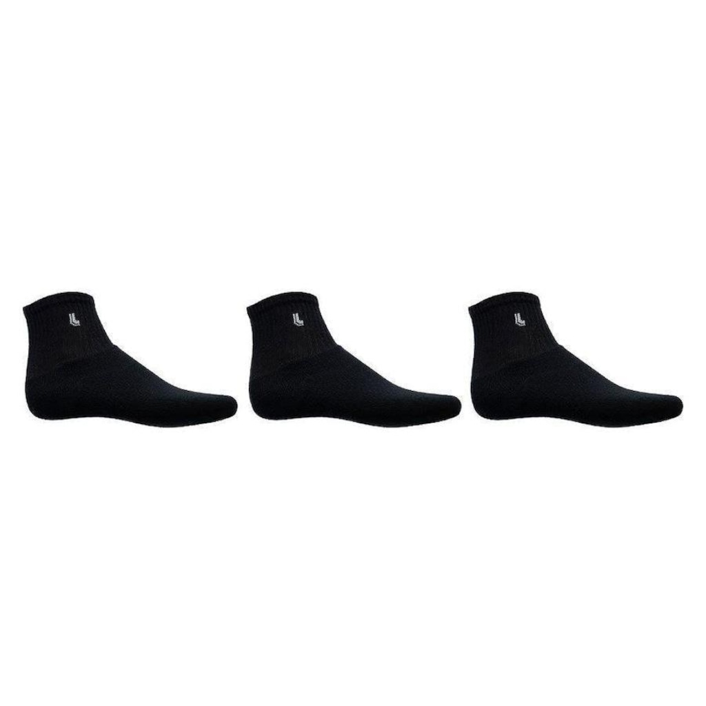 Imagem 2 do produto Kit Meias Cano Médio Lupo Sport - 37 a 40 - 3 Pares - Adulto