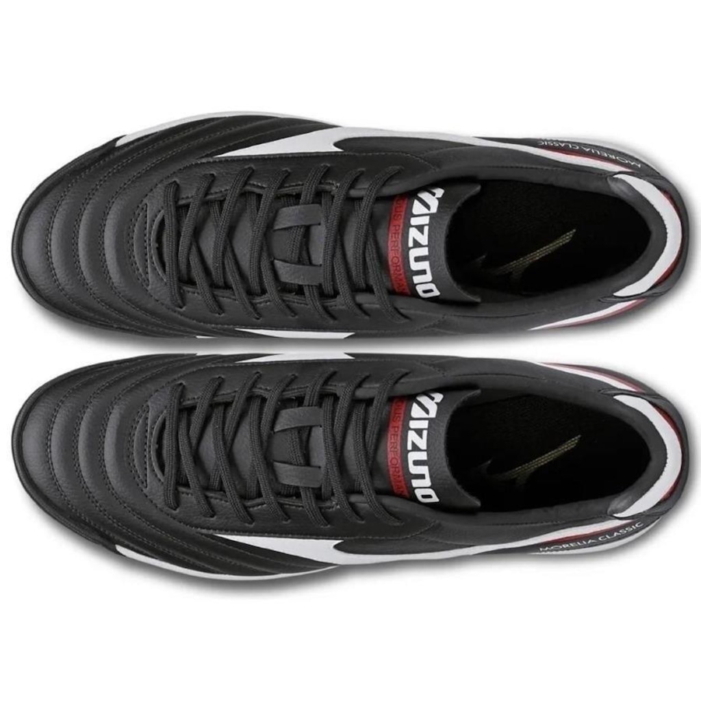 Imagem 2 do produto Chuteira Society Mizuno Morelia Classic + 1 Par de Meias Antiderrapante - Adulto