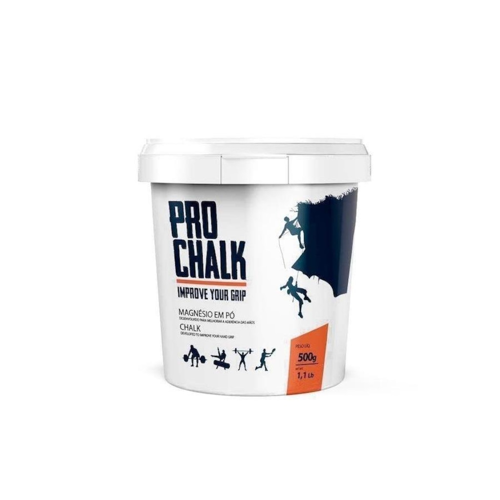 Imagem 2 do produto Kit 5Un Magnésio em Pó Pro Chalk Pote 500g Cross Escalada