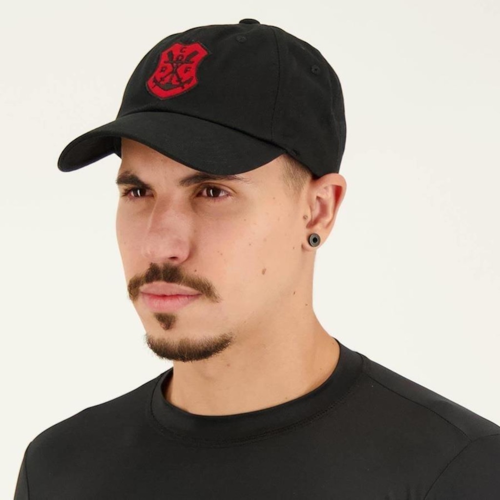 Imagem 5 do produto Boné Aba Curva do Flamengo Supercap Retrô - Strapback - Adulto