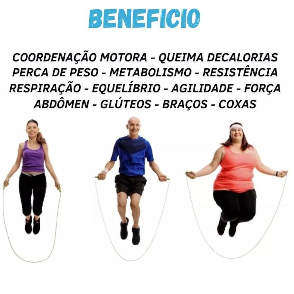 Imagem 4 do produto Corda de Pular Poker com Cabo de Aço Speed Rope - 3 Metros