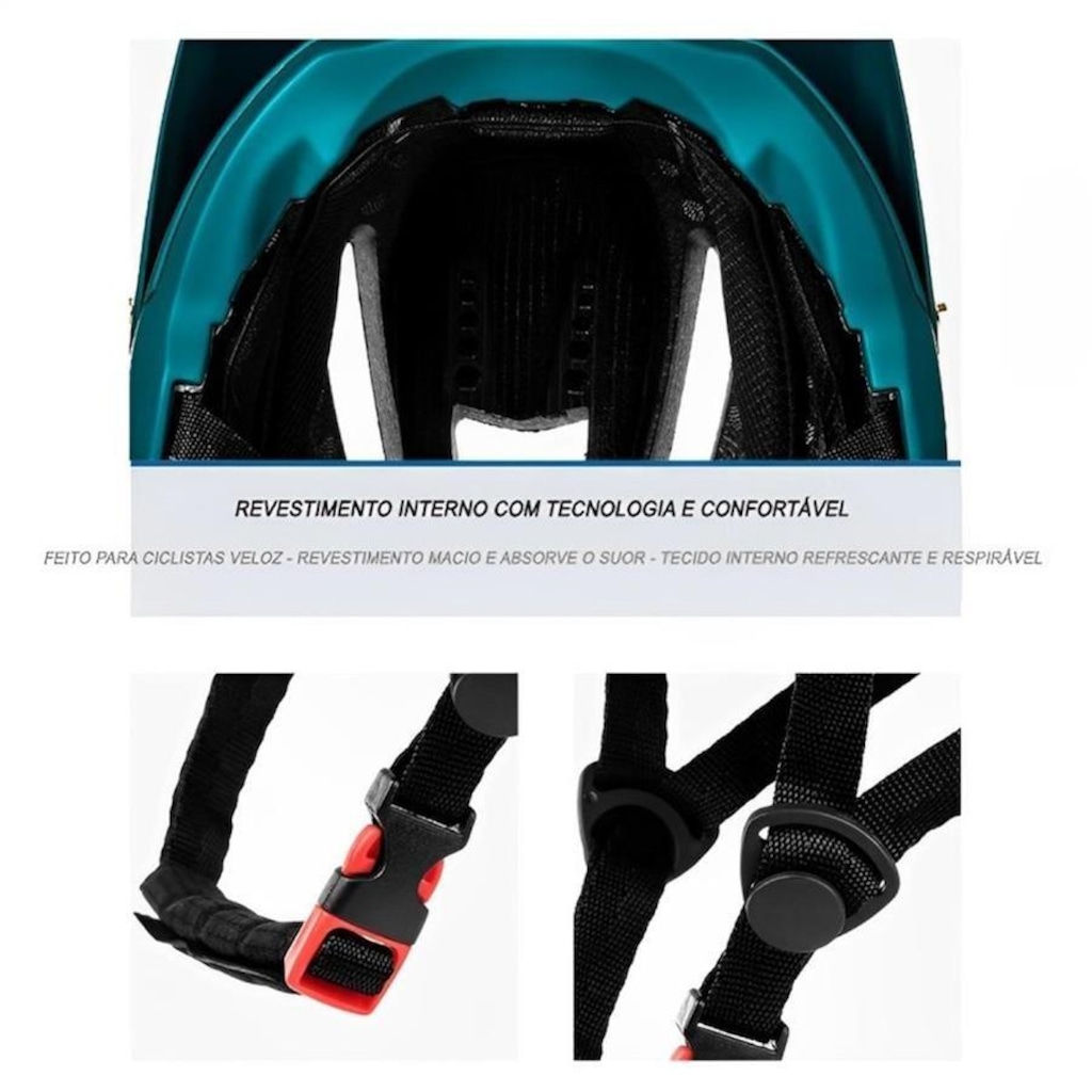 Imagem 5 do produto Capacete para Ciclismo Gold Sports Fox Fast Ad Ajustável de Tamanho