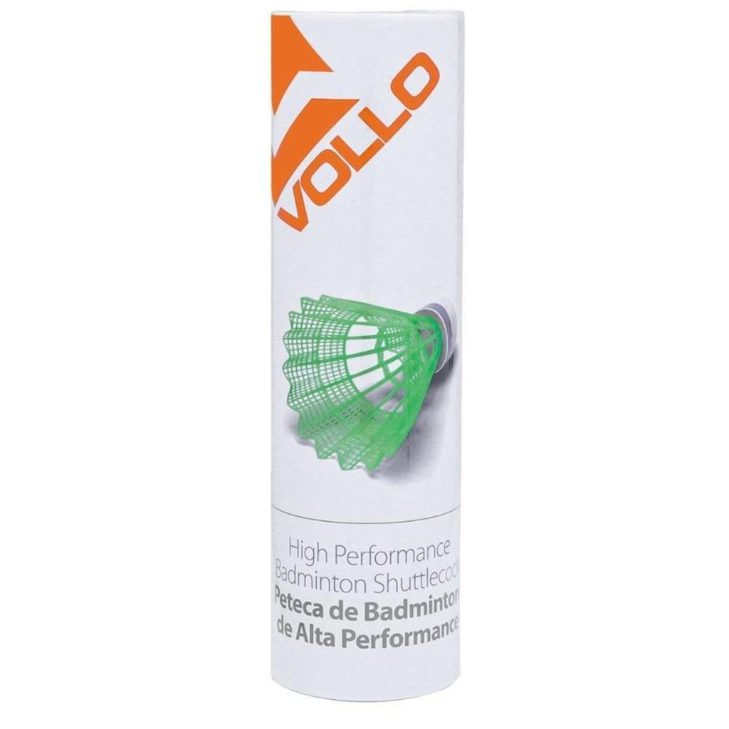 Imagem 2 do produto Peteca de Badminton Vollo Base de Cortiça - 6 unidades
