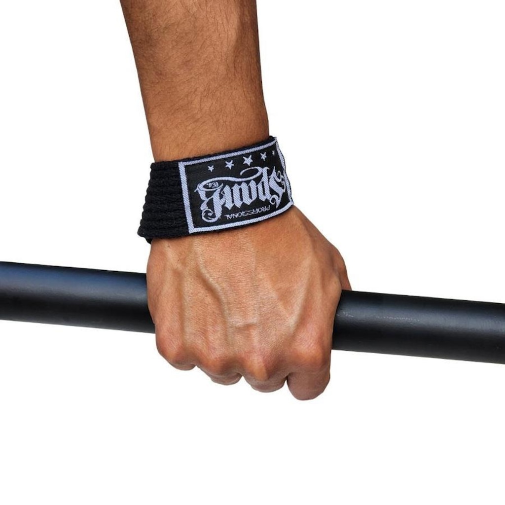 Imagem 3 do produto Tala Strap Spank Cross Musculação Pulso - 2 unidades