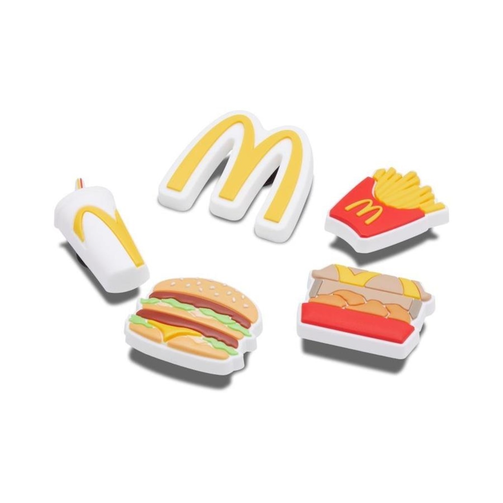 Imagem 2 do produto Kit Jibbitz Crocs Mcdonalds X Crocs - 5 unidades