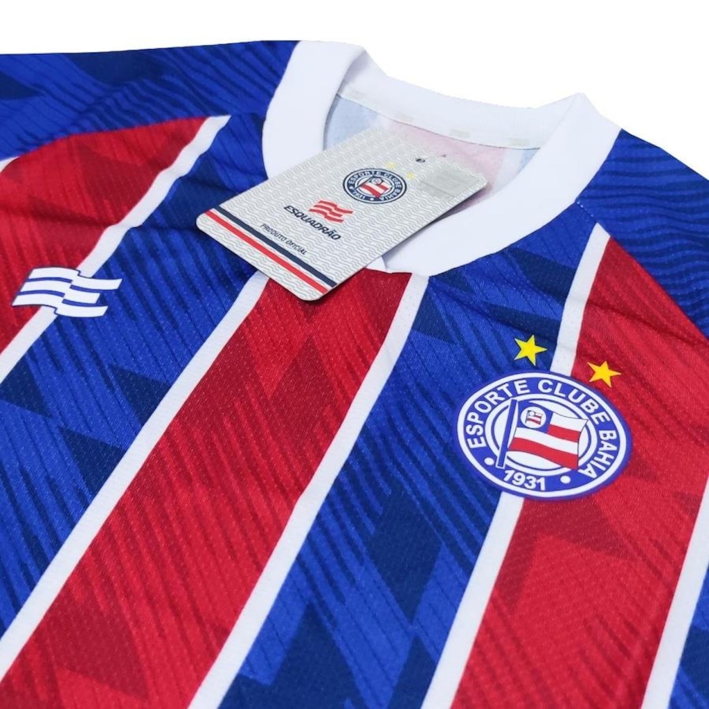 Imagem 2 do produto Camisa 2 Bahia Baby Look 2024 Versão Torcedora Oficial Esquadrão - Feminina