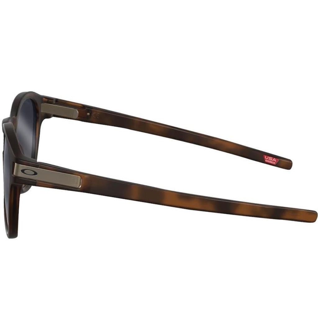 Imagem 3 do produto Óculos de Sol Unissex Oakley Latch Matte Brown Tortoise Lente Prizm Black