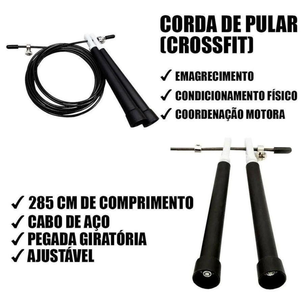 Imagem 2 do produto Corda de Pular Poker Cabo de Aço Speed Ro 09114-Pp