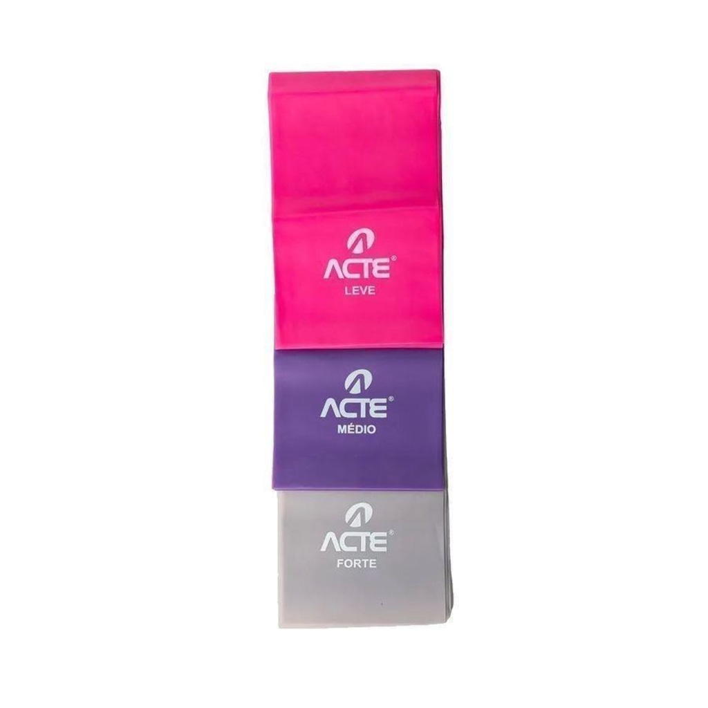 Imagem 5 do produto Kit Faixa Elástica Acte Sports Latex Band Unissex T13-R
