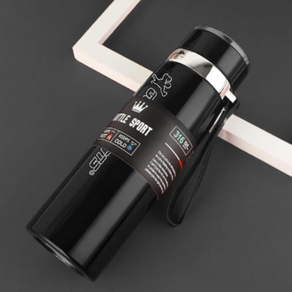 Imagem 3 do produto Garrafa Térmica Gold Sports em Aço Inoxidável 316 com Infusor - 800ml