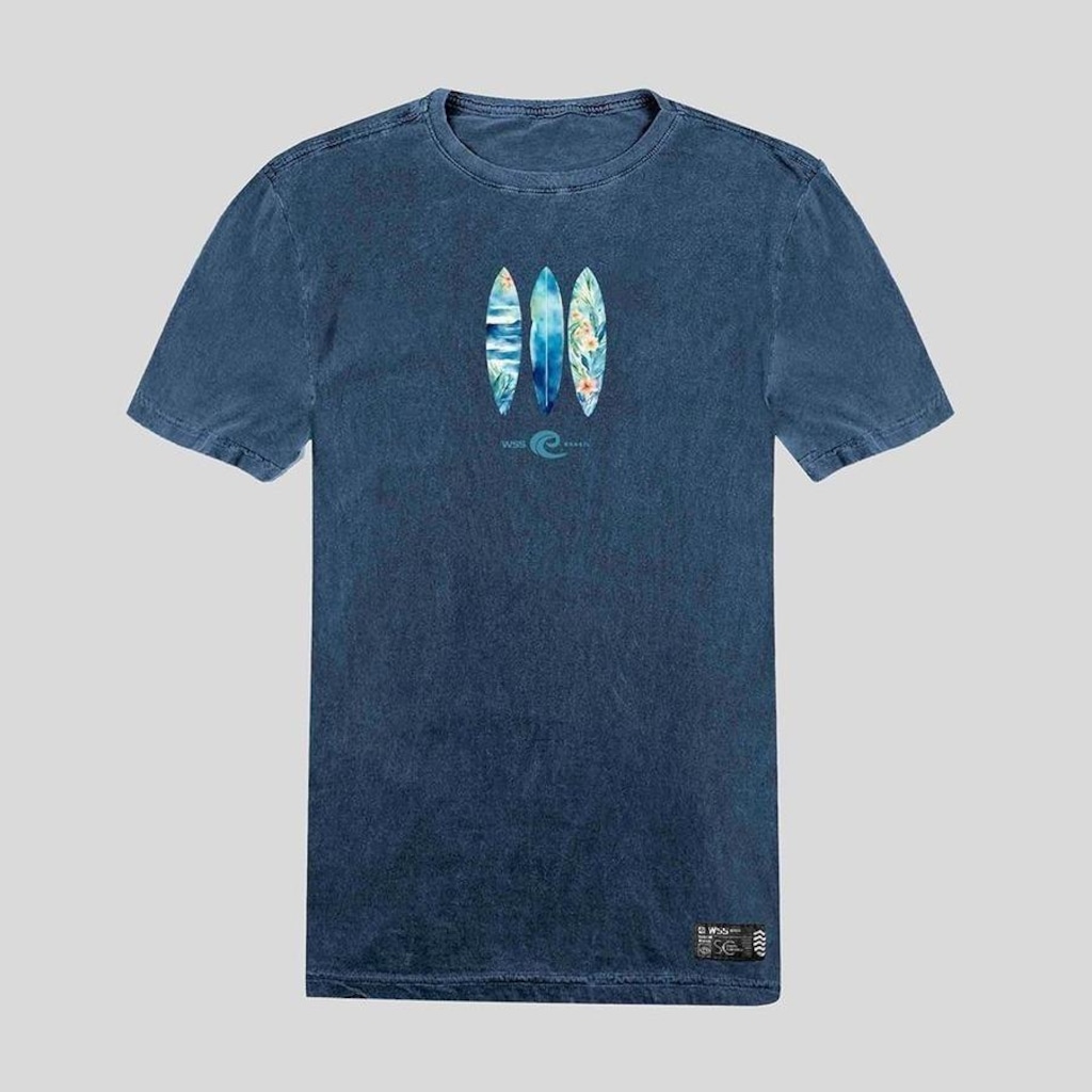 Imagem 1 do produto Camiseta WSS Brasil Estonada Floral Surf Prime - Masculina