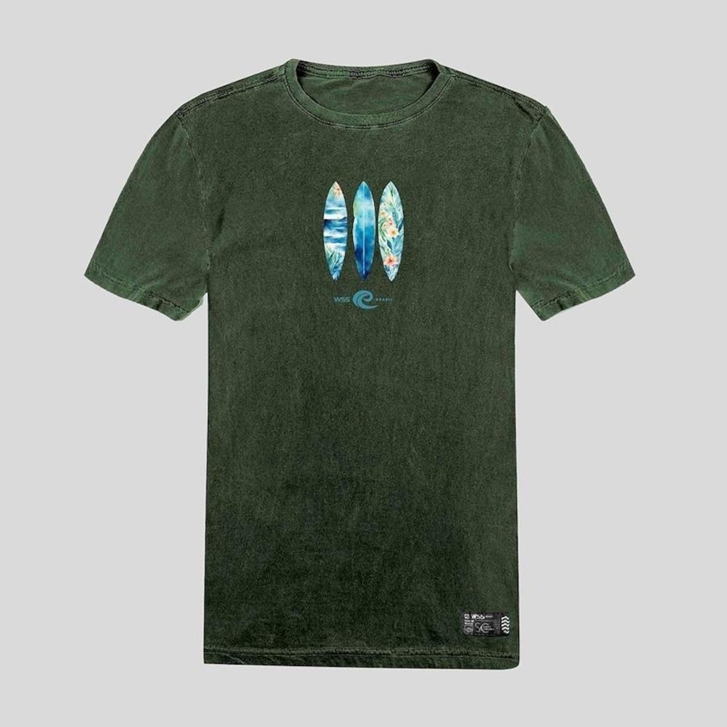 Imagem 1 do produto Camiseta WSS Brasil Estonada Floral Surf Prime - Masculina