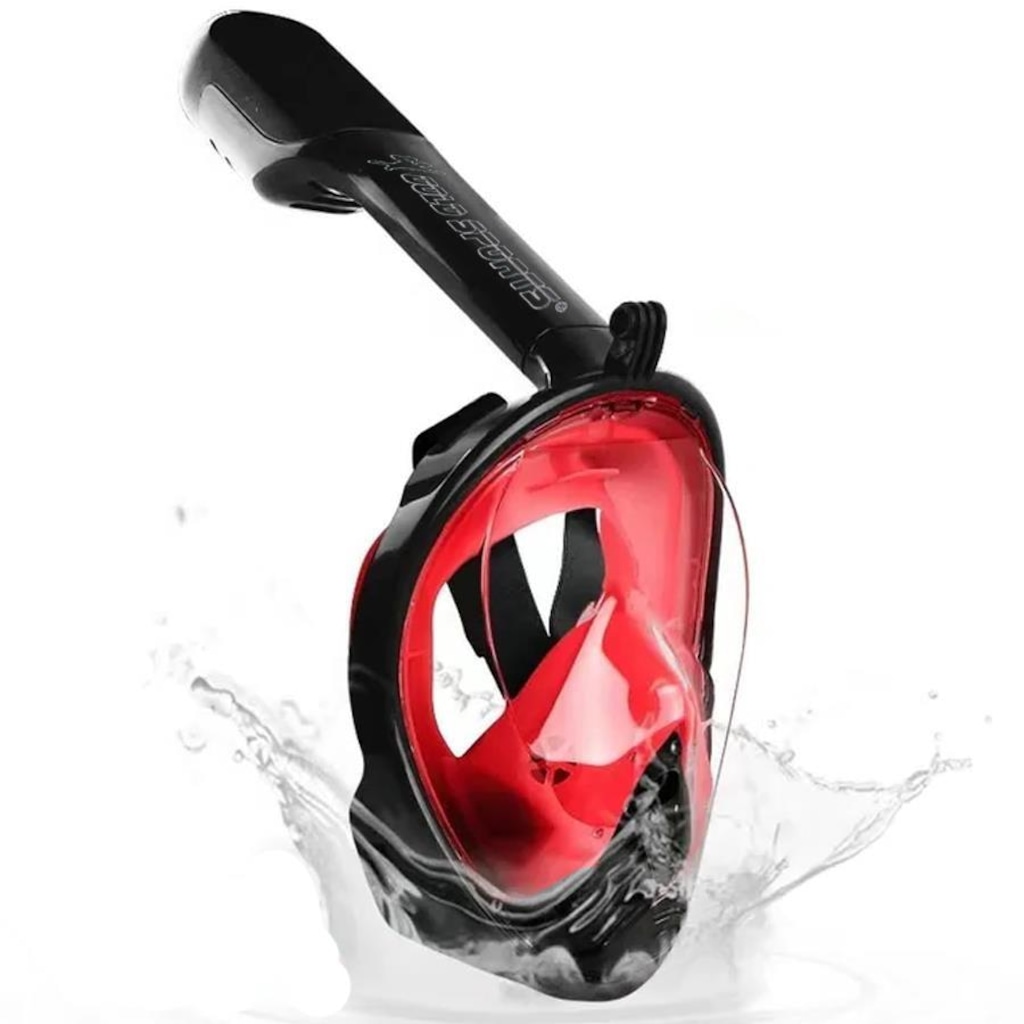 Imagem 2 do produto Mascara Subaquática de Mergulho Gold Sports Full Face com Snorkel - Adulto