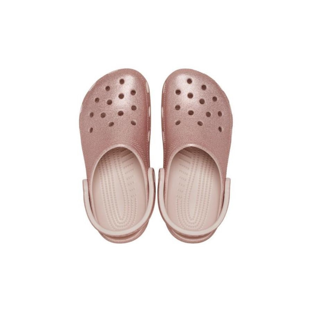 Imagem 5 do produto Sandália Crocs Classic Glitter Clog Quartz Glitter - Infantil
