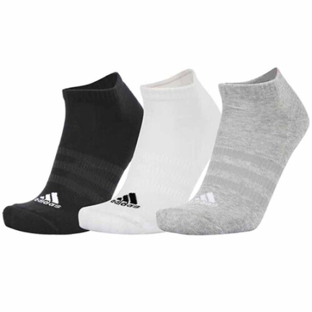Imagem 2 do produto Meia adidas Cano Baixo - Unissex - 3 Pares