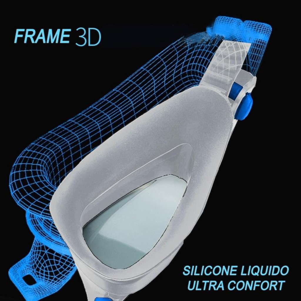 Imagem 4 do produto Óculos de Natação Gold Sports Shark Performance 7.0 High Definition - Adulto