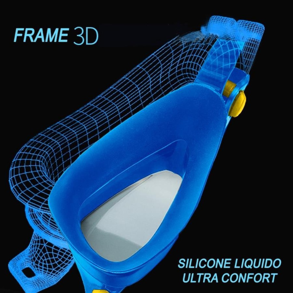 Imagem 4 do produto Óculos de Natação Gold Sports Shark Performance 7.0 High Definition - Adulto