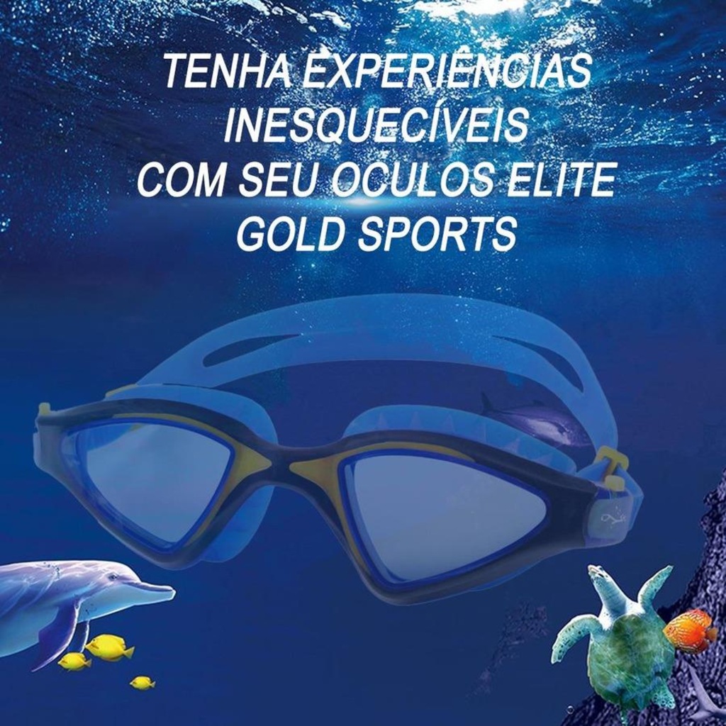 Imagem 5 do produto Óculos de Natação Gold Sports Shark Performance 7.0 High Definition - Adulto