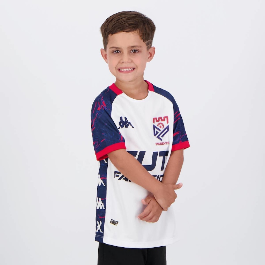 Imagem 2 do produto Camisa do Grêmio Prudente Ii 2024 Kappa - Infantil